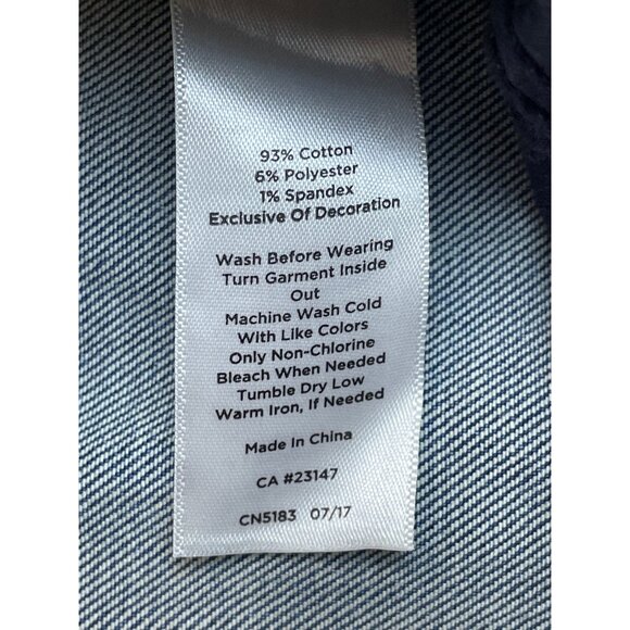 Talbots Women's Blue Medium Wash Embroidered Mid-Rise Jeans Sz 6 - New - Picture 10 of 12